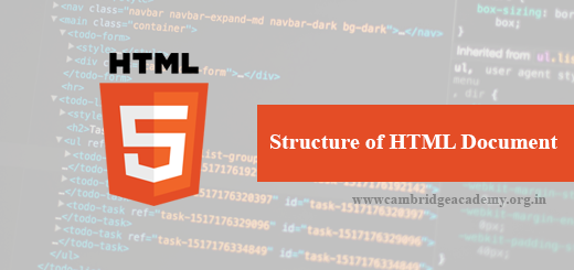 Structure of HTML Document